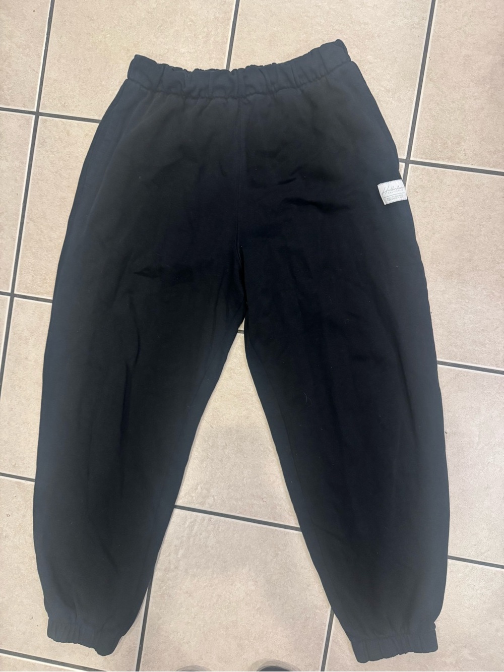 Hollister Black Elastic Waist Sweatpants